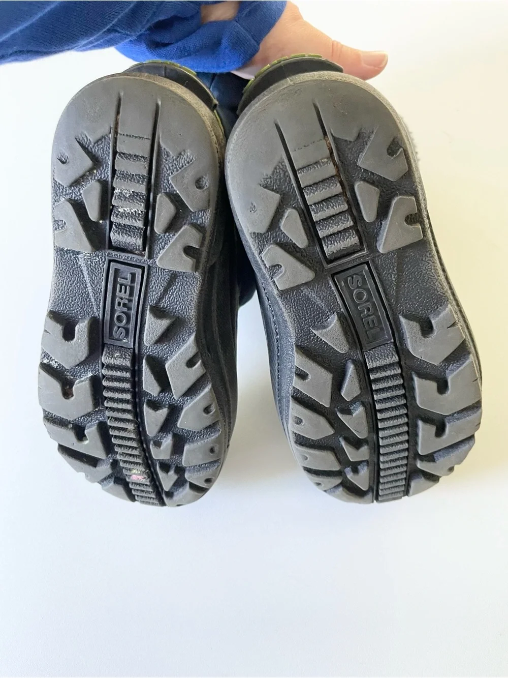 Sorel Snow Commander Snow Boots Navy Blue Green Black size 12C